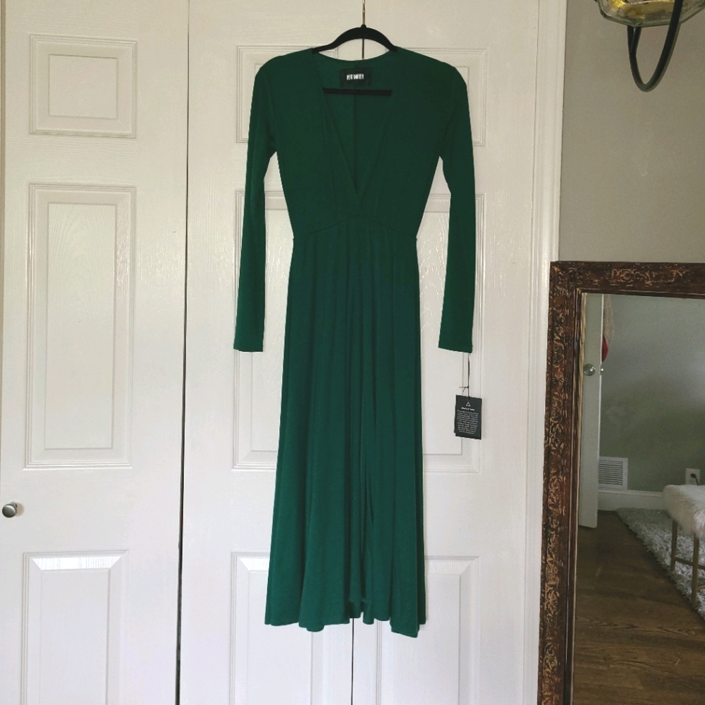 Stunning Emerald Ankle Length Dress
